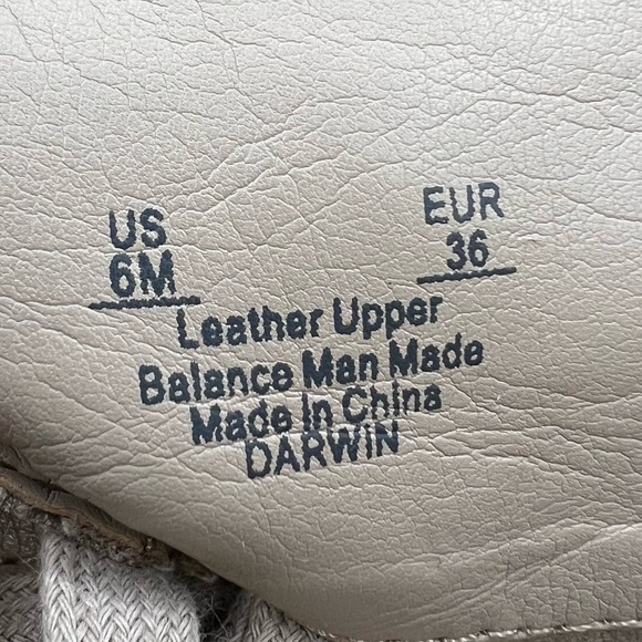 Sam Edelman Cream Darwin Tumbled Leather Chunk Heel Combat Boots Size 6 Women’s - Picture 4 of 10